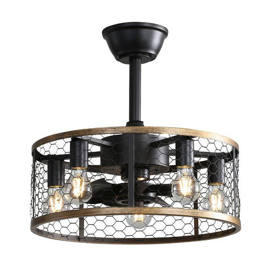 Cozy Caged Ceiling Fan with Remote