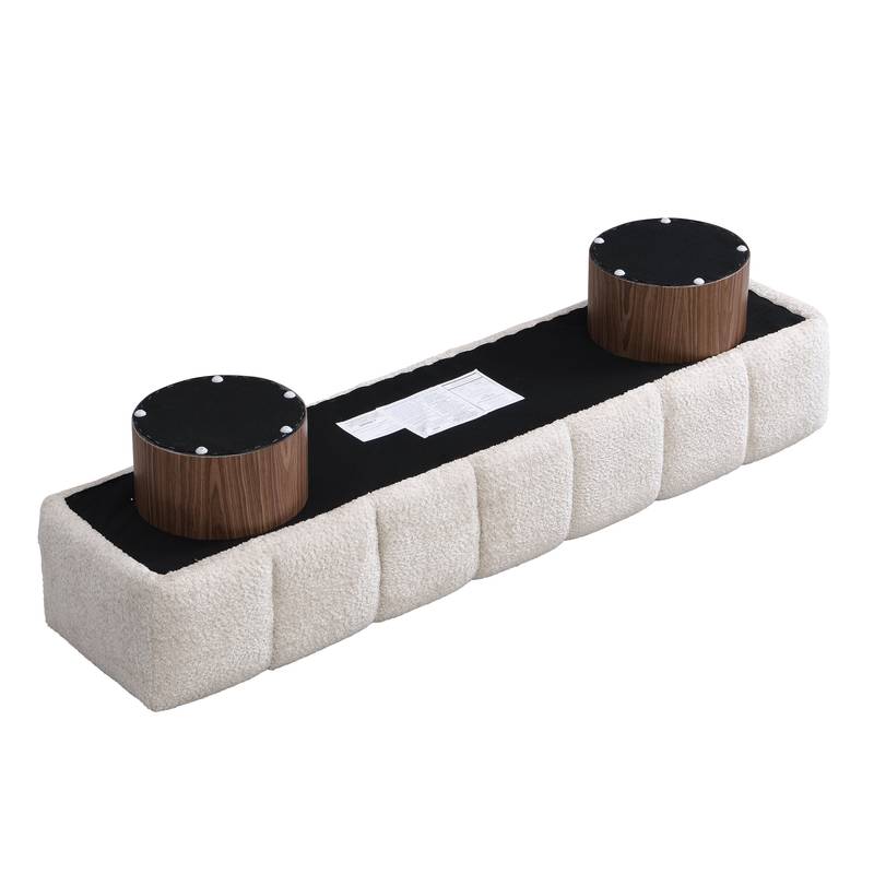 Cozy Faux Fur Dining Bench