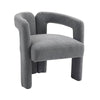Cozy Grey Teddy Dining Chair