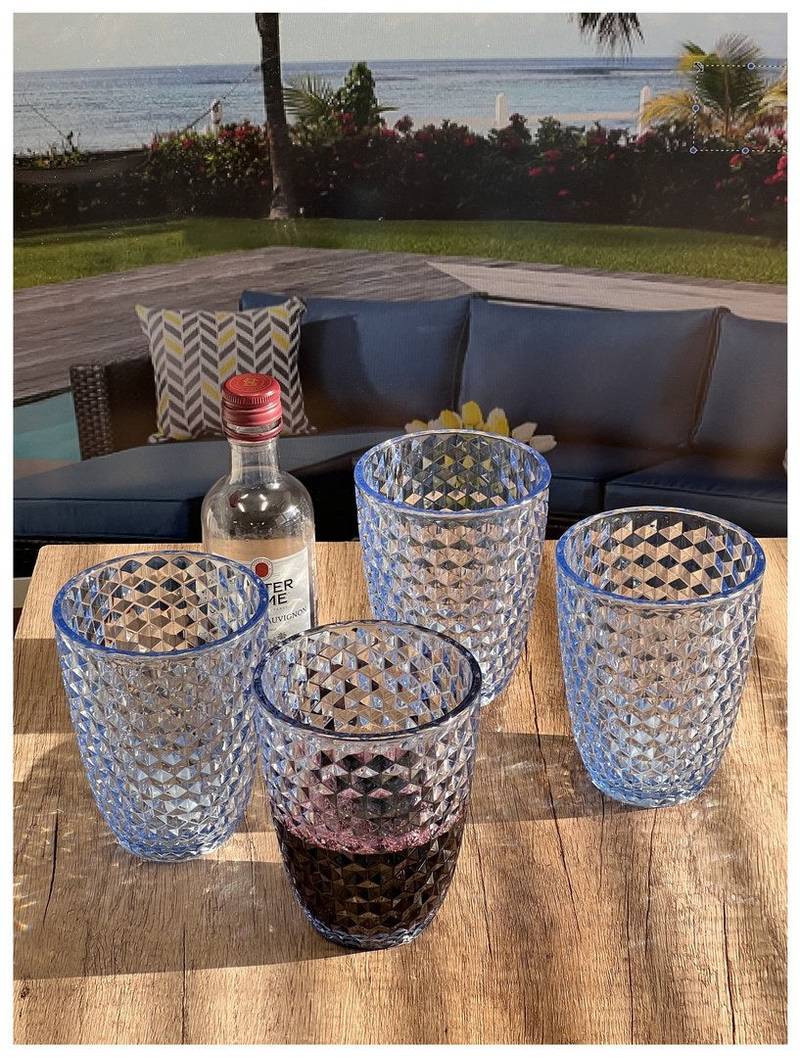 Diamond Shine Acrylic Drinkware Set
