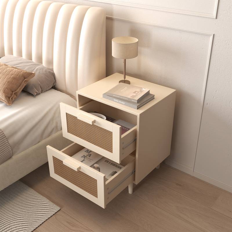 Rattan Charm Nightstand