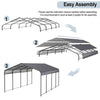 Ultimate Metal Carport Canopy - Heavy Duty Outdoor Storage for Cars, Boats, and Trucks