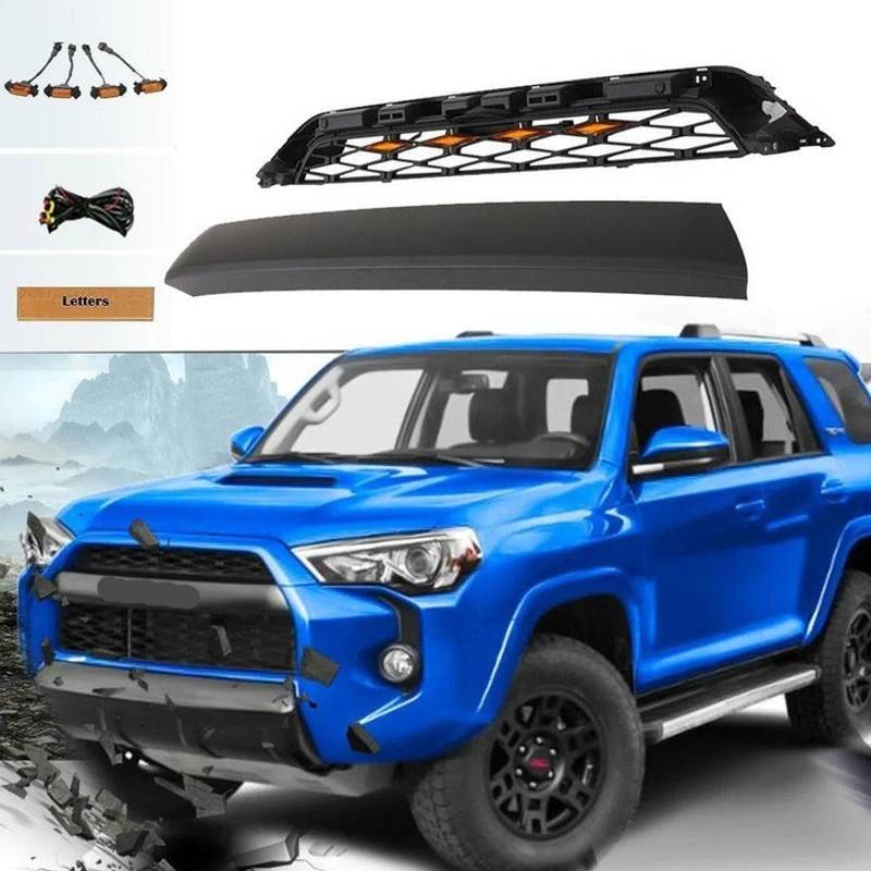 Rugged TRD Pro Grille for 4Runner with Raptor Lights