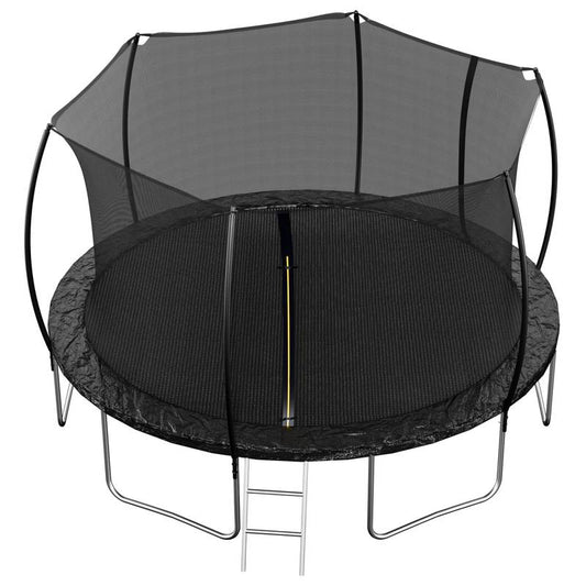 Bouncing Joy Trampoline with Safety Net and Ladder