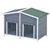 Cozy Cabin Dog House with Porch