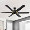 Sleek Remote-Controlled LED Ceiling Fan