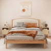 Chic Rattan Nightstand with Open Shelf - Perfect for Small Spaces