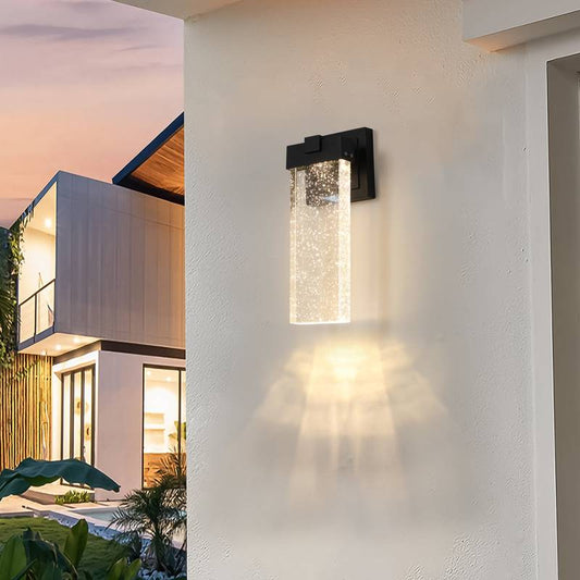 Crystal Clear Outdoor LED Wall Lights - Stylish & Versatile