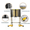 Versatile Telescopic Ladder with Rotating Stabilizer and Magnetic Tool Holder