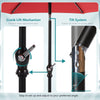 SunnyShade Red Patio Umbrella - Tilt & Crank for Easy Enjoyment!