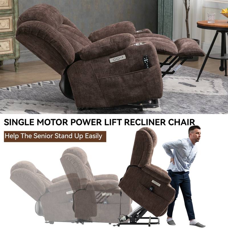 Cozy Lift Recliner with Vibration Massage and Heating