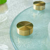 Gold Touch Rotating Glass Tray
