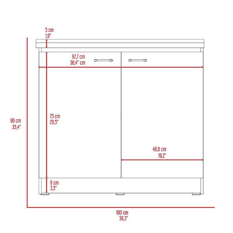 Smokey Oak Utility Sink & Cabinet Combo