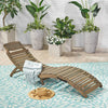 Lahaina Grey Folding Lounge Chair