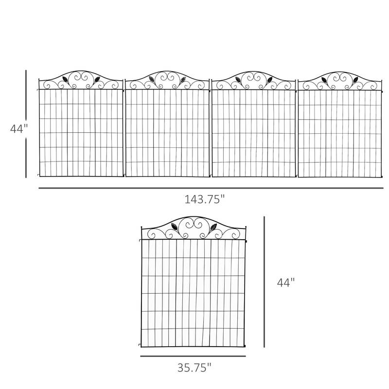 Charming Garden Border Fencing Set