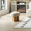 Cozy Mushroom Stool with Plush Cushion & Rustic Charm