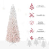 Charming Pink & White Pencil Christmas Tree