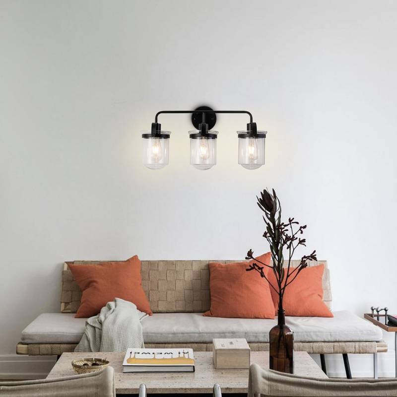 Clear Glass Modern Sconce - Stylish Indoor Light Fixture