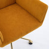 Chic Yellow Corduroy Office Chair