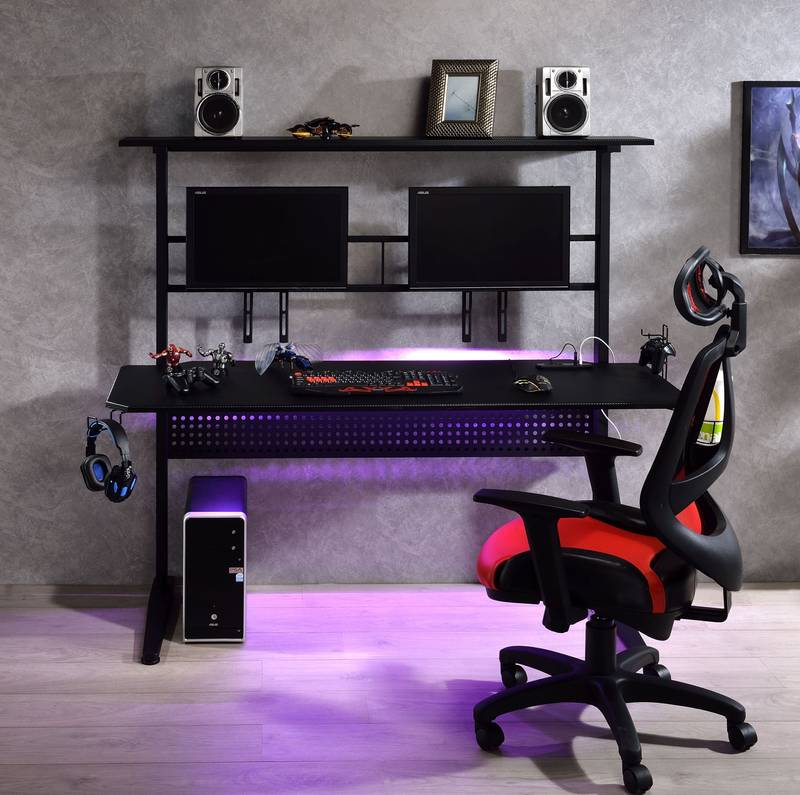 ACME Black Canzi Gaming Table with USB Charge