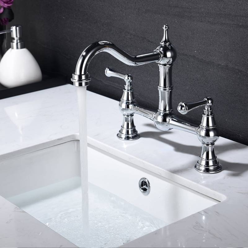 Classic Charm Dual Handle Kitchen Faucet