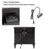 Farmhouse Charm Nightstand with Charging Station