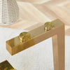 Chic Gold-Base Round Glass Dining Table