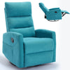 Cozy Blue Rocker Recliner Chair