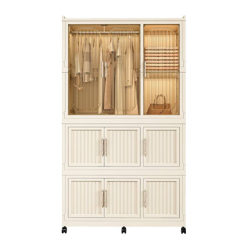Chic Storage Closet - Portable Wardrobe Organizer