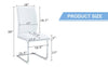 Chic White Curve Dining Chairs - Set of 4