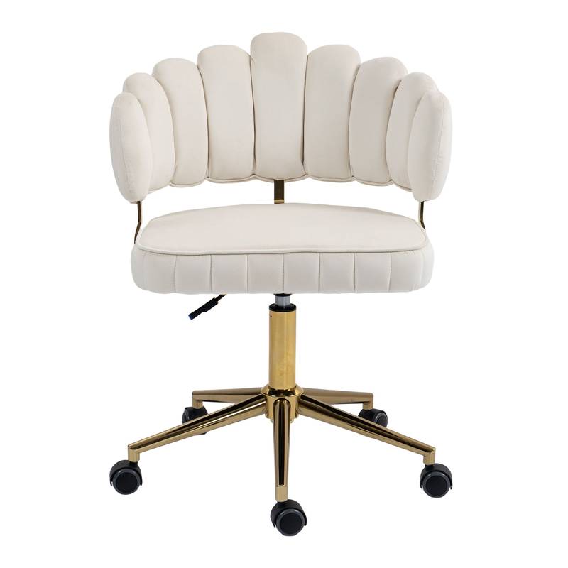 Chic Velvet Swivel Desk Chair