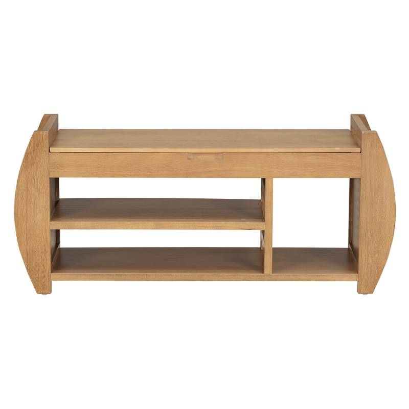Cozy Curved Shoe Bench