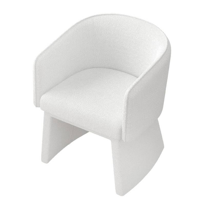 Chic White Lounge Chair