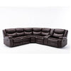 Cozy Corner Reclining Leather Sofa Set