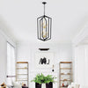 Rustic Black Lantern Chandelier