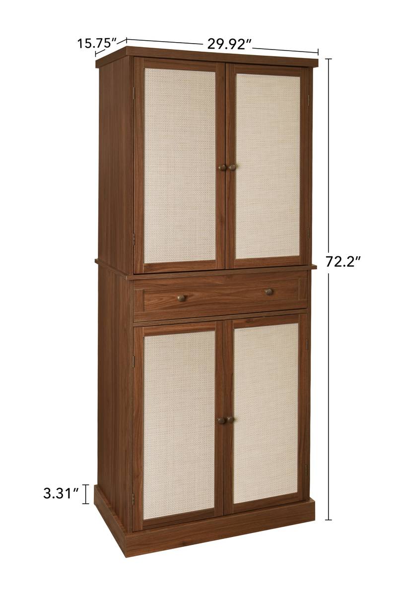 Versatile Storage Cabinet with Adjustable Shelves and Drawer