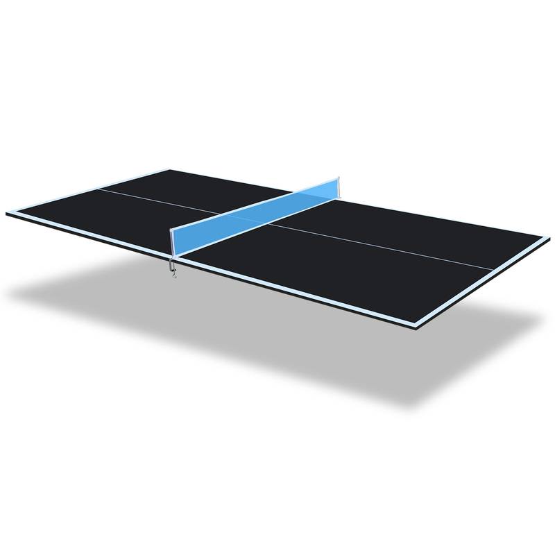 Portable Black Ping Pong Table Top for Indoor Fun