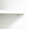 Stylish White Storage Cabinet with Dual Doors and Dividers