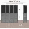 Flexible Gray Room Divider with Blackboard