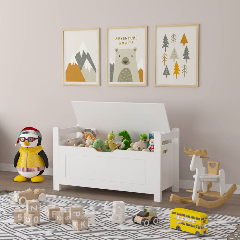 Cozy Kids Toy Chest – Stylish Storage Seat for Playroom Fun!