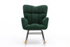 Cozy Green Rocking Chair - Mid Century Modern Charm