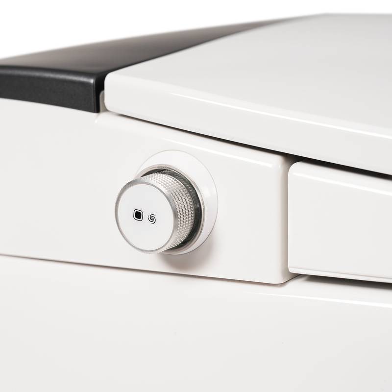 Smart Heated Toilet with Foot Flush and Night Light