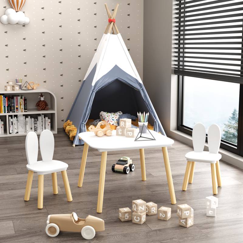 Bunny Playtime Table & Chairs Set