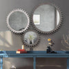 Rustic Gear Mirror - Charming Wall Decor for Any Space