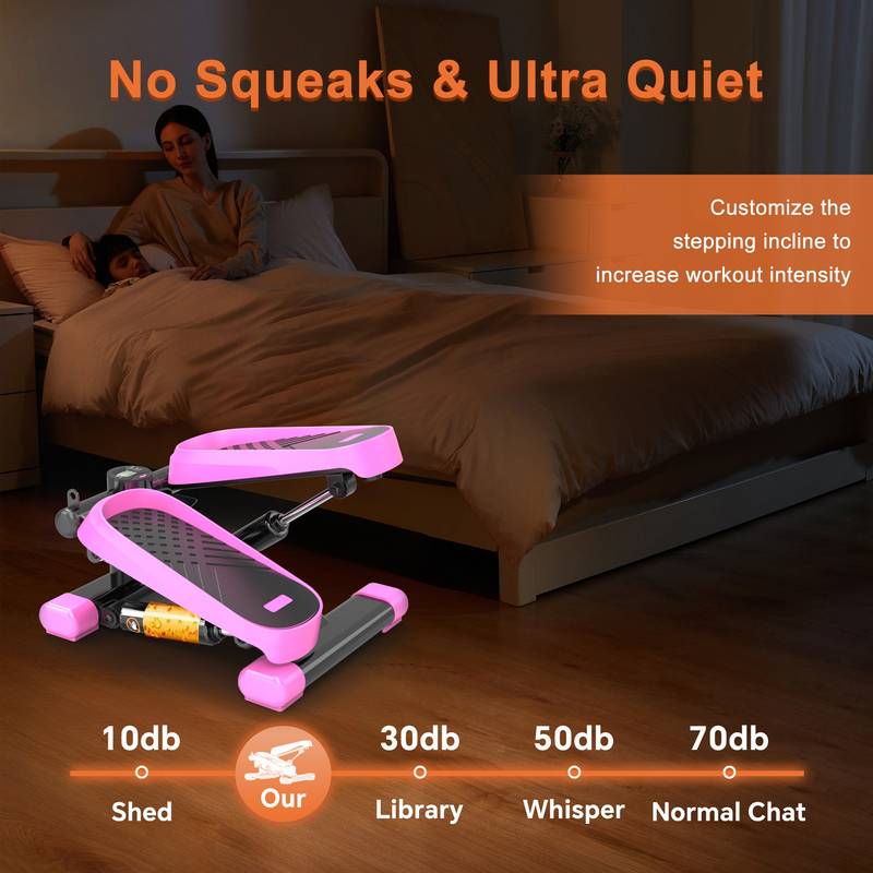 FitStep Mini: Home Office Stepper with Bands & Monitor