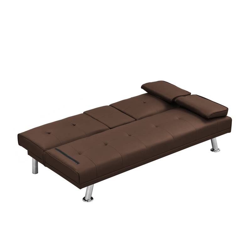Cozy Convertible Sofa Bed with Modern Armrests