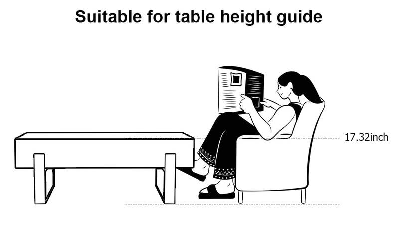 Chic Rustic Coffee Table with Metal Legs