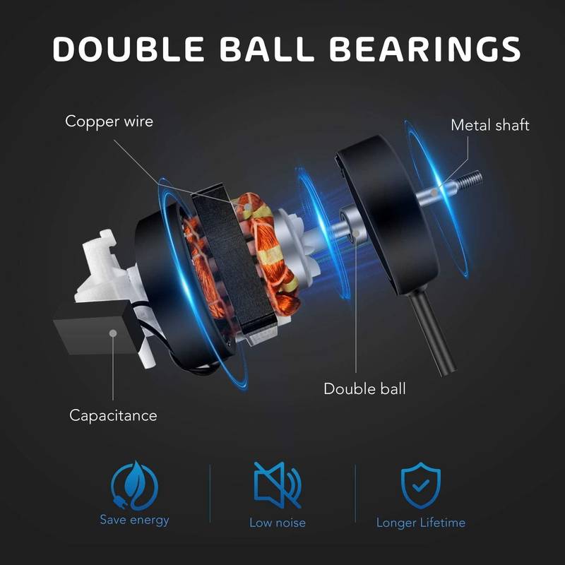 Breeze Boost Wall-Mount Fans - Twin Pack