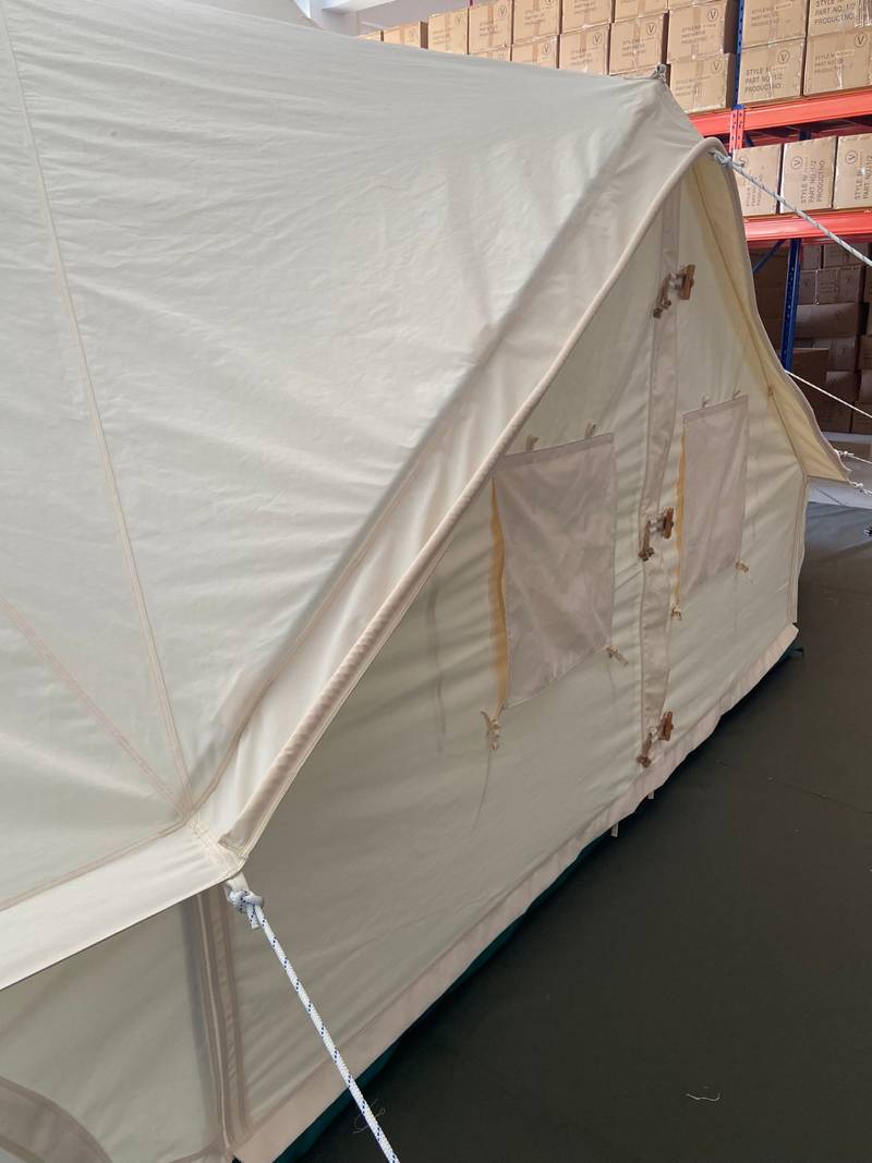 Sam & Haibei Cozy Canvas Glamping Tent