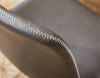 Swivel Style Faux Leather Office Chair in Antique Gray